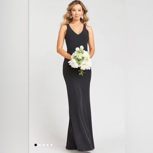 Morgan Gown from Show Me Your Mumu in Black Stretch Crepe